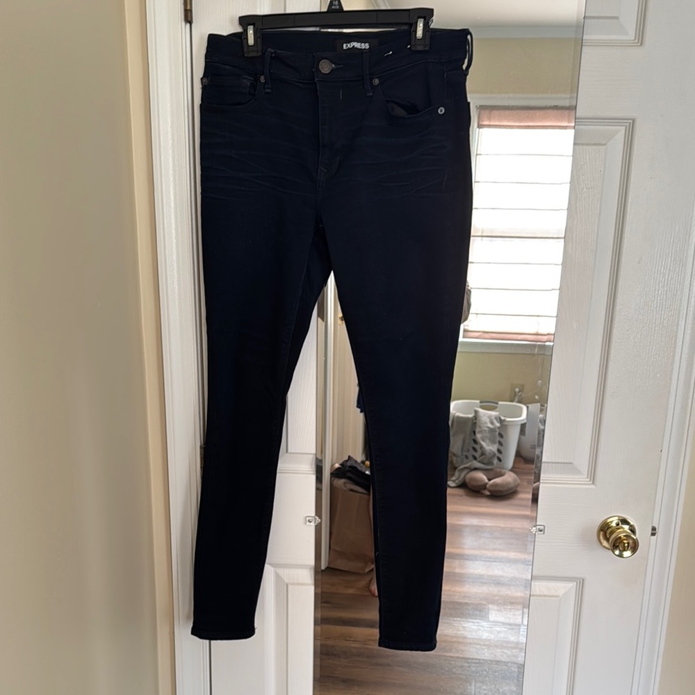 Size 10 Express Blue Jeggings with Stretch Fit